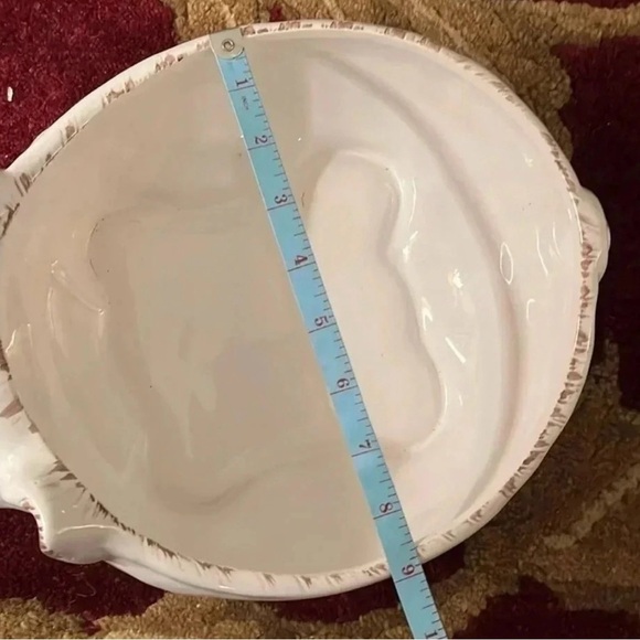 Farmhouse Large White Pig Ceramic Bowl Container - Picture 7 of 10